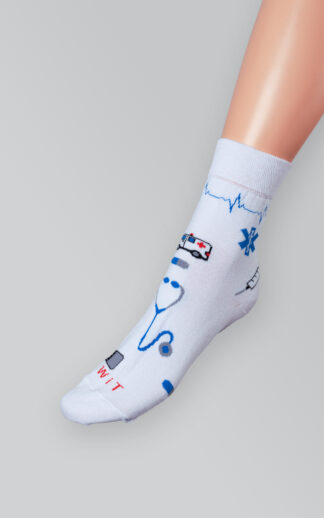 Patterned Socks white