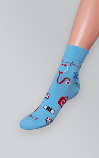 Patterned Socks blue