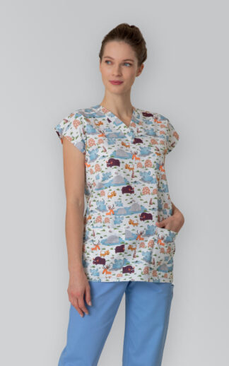 Halena OPERAČNÍ - potisk safari