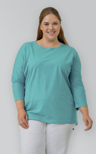 Cadenza-tricko-damske-TARA-trictvrtecni-rukav-tyrkysova-3xl